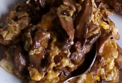 Czech Mushroom Scramble with Eggs