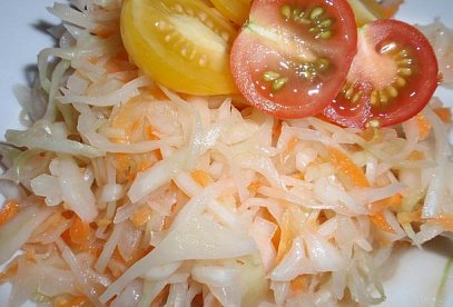 Sweet-and-Sour White Cabbage and Carrot Salad
