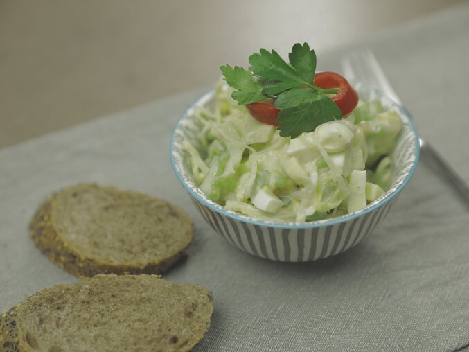 Egg Salad with Celery and Apple