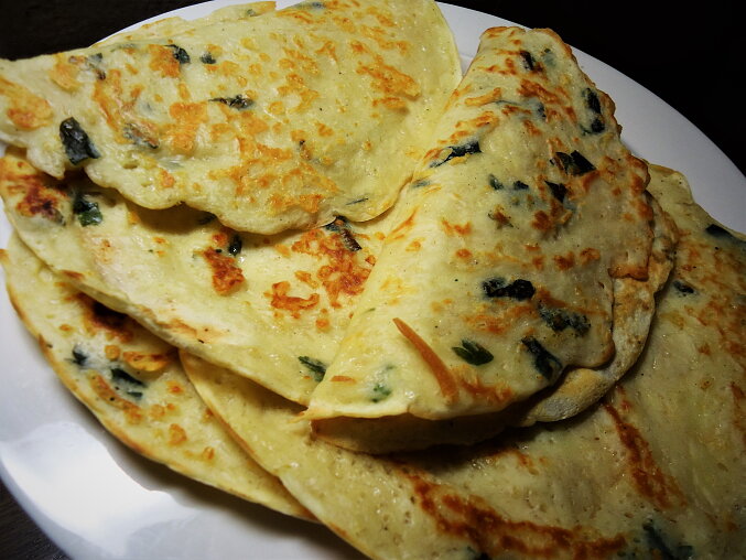 Czech Savoury Cheese Pancakes