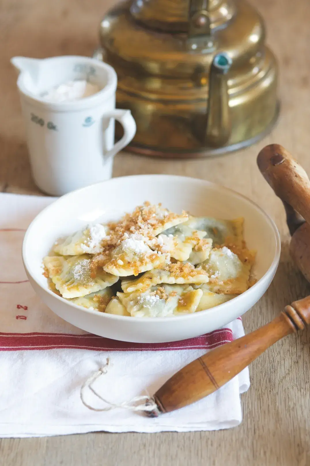 Czech Plum Jam Dumplings with Breadcrumbs