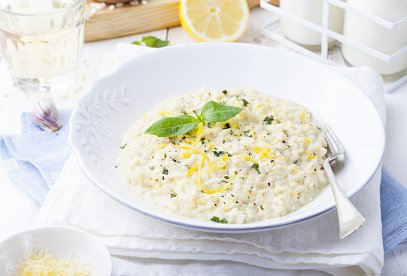 Tradiční italské rizoto s parmezánem