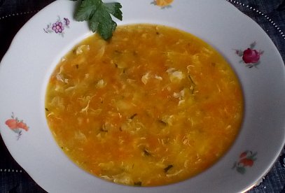 Milionová polévka (Czech Ten-Minute Vegetable Soup)
