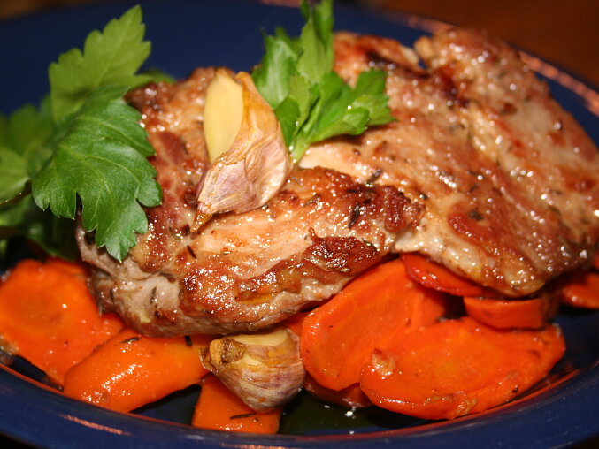 Roasted Carrots with Herbs and Garlic