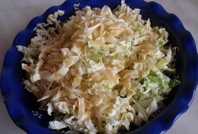 Peking Cabbage Salad with Dressing