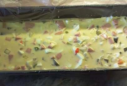 Homemade Egg Terrine with Kabanos