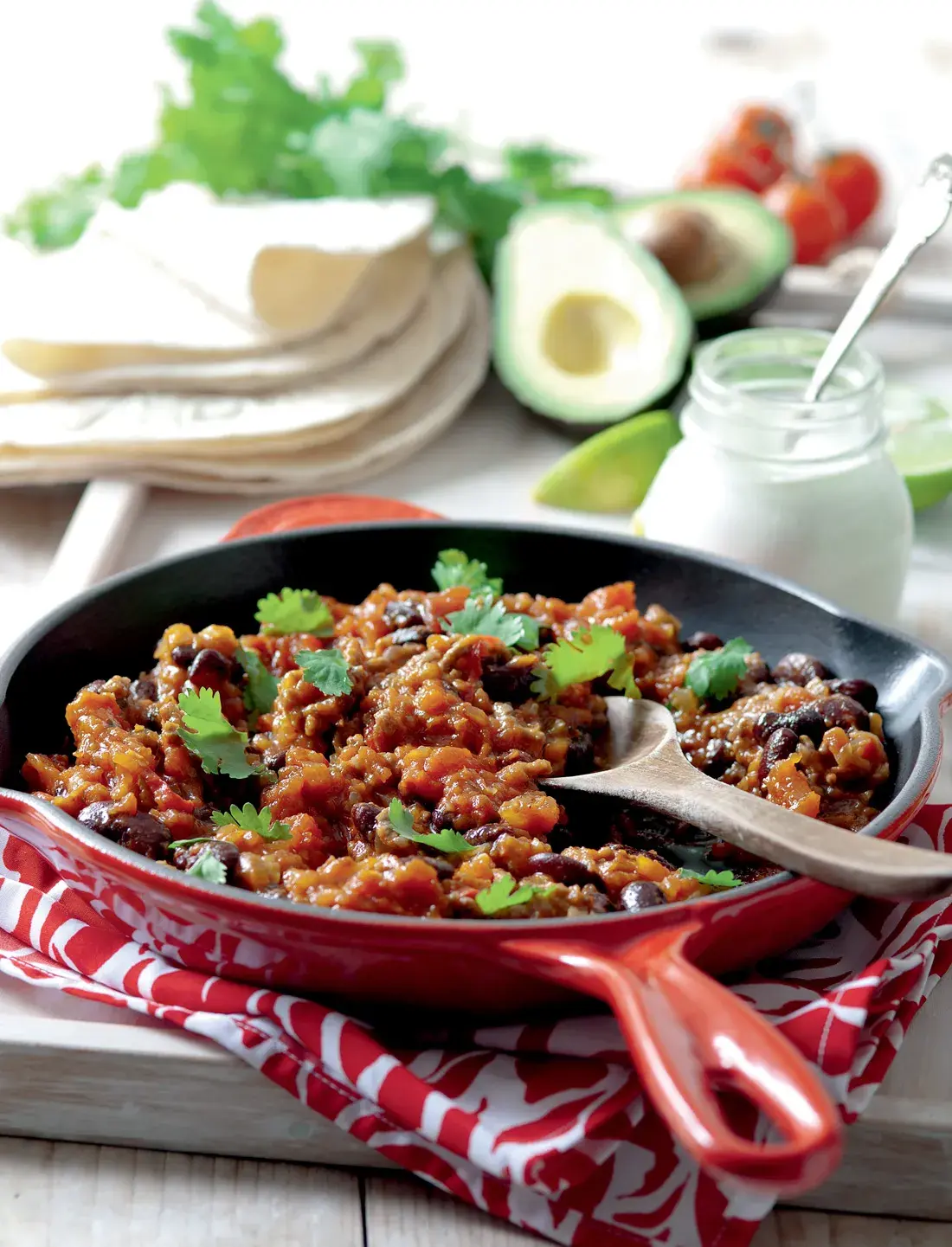 Mexican Beans with Minced Beef