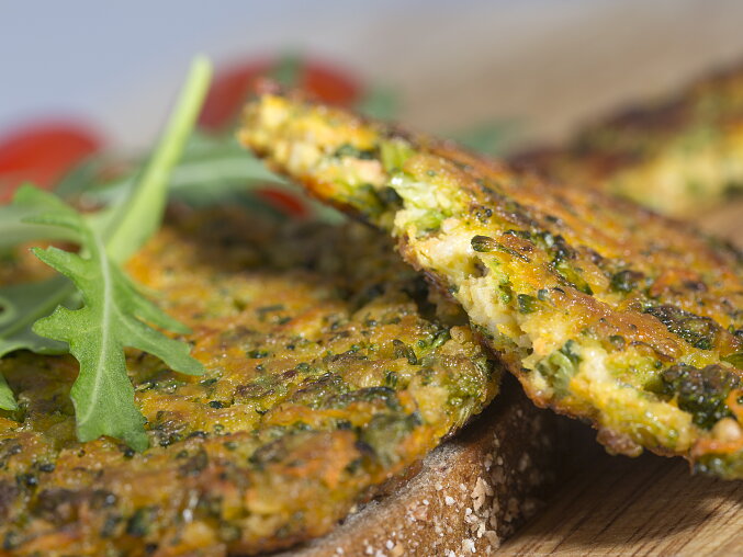 Baked Oat Patties with Broccoli and Carrot