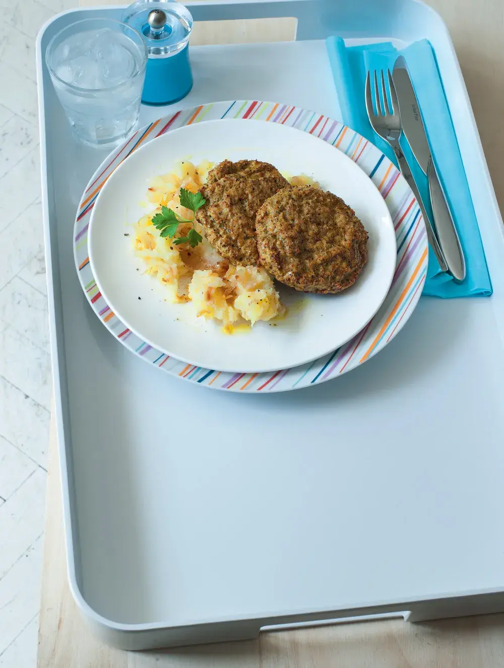 Broccoli Karbanátky (Czech Broccoli Patties) with Crushed Potatoes