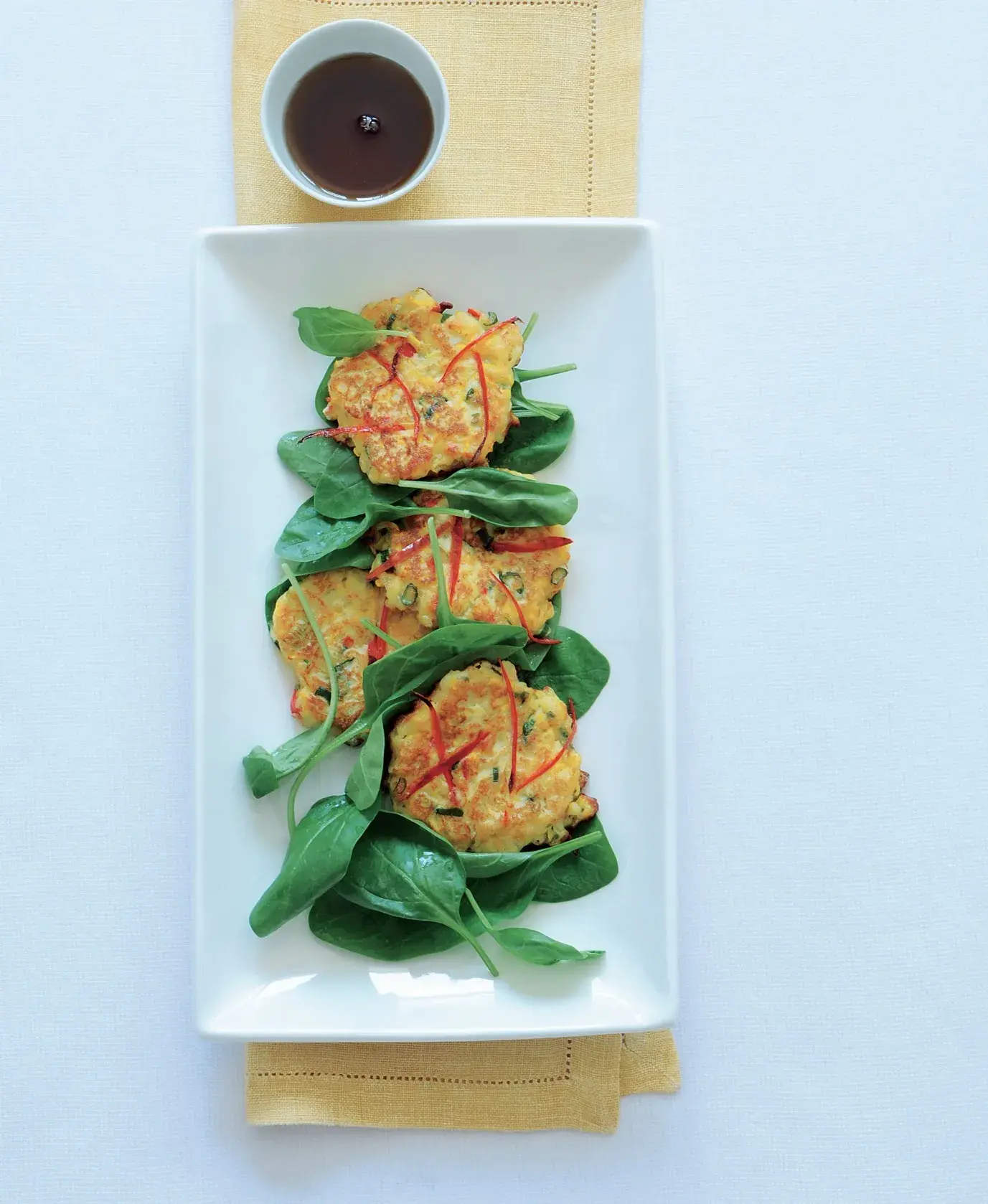 Courgette Fritters with Ricotta