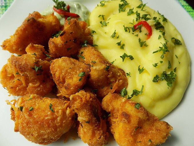 Baked Cauliflower in Cheese Breadcrumbs