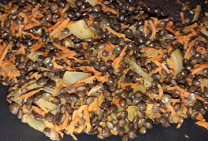 Black Lentils with Carrots