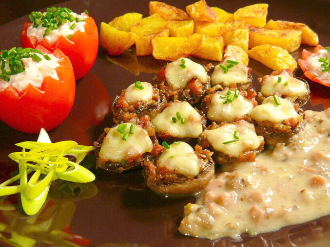 Fragrant Stuffed Mushrooms