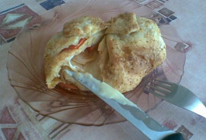 Czech Camembert Cheese Parcels with Vegetables in Puff Pastry