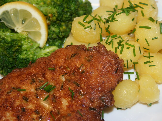 Reverse Chicken Schnitzels