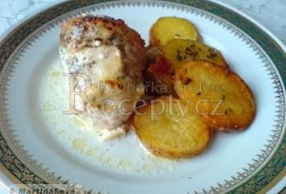 Chicken Roulades with Ham and Niva Cheese