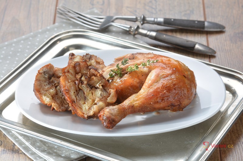 Roast Chicken with Bread Stuffing