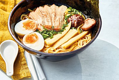 Ramen with Turkey and Shiitake Mushrooms