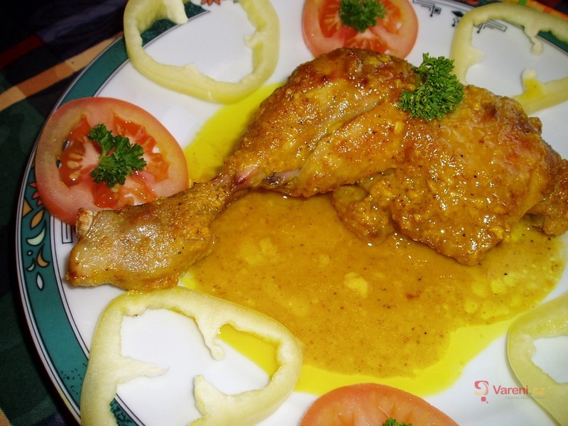 Baked Chicken with Honey and Curry