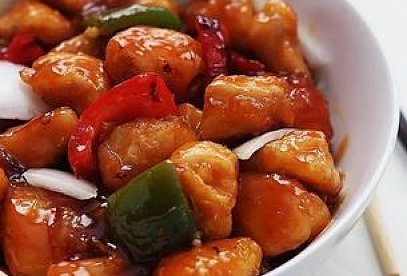Sweet and Sour Chicken with Peppers