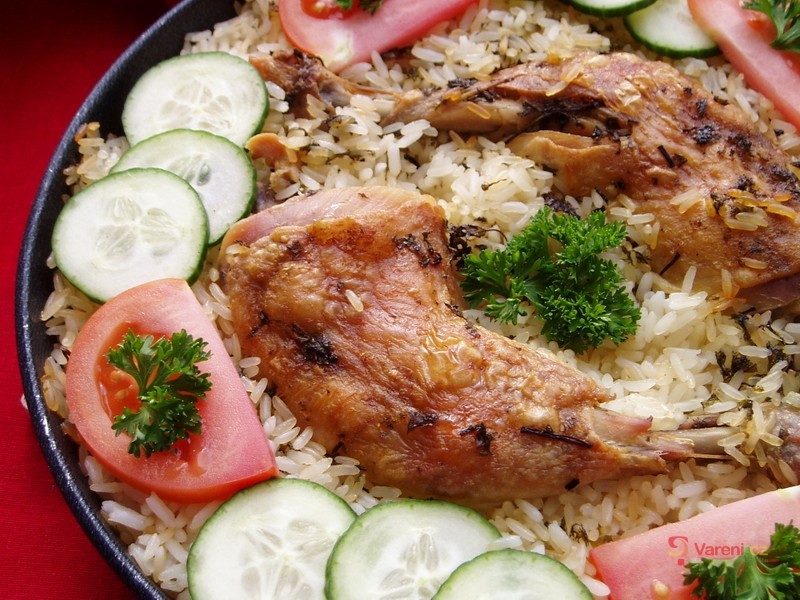 Chicken Pilaf in a Roasting Pan