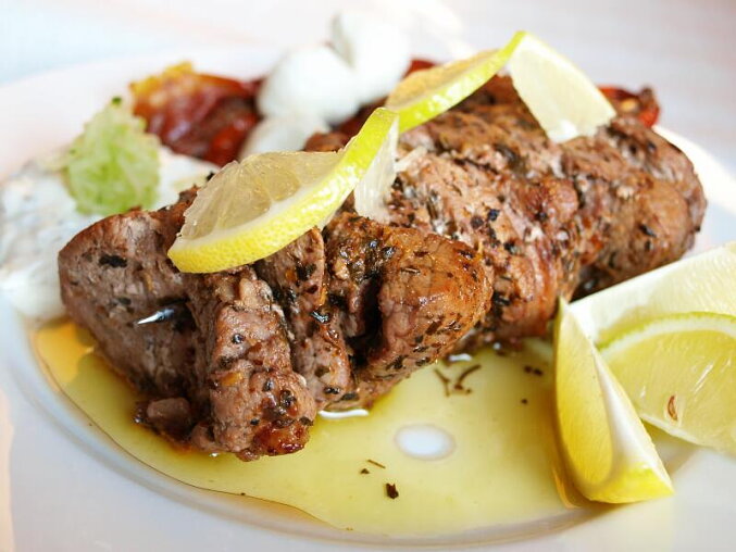 Kuřecí špízy souvlaki