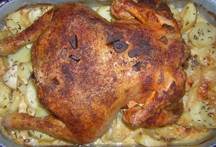 Roast Chicken with Garlic and Potatoes