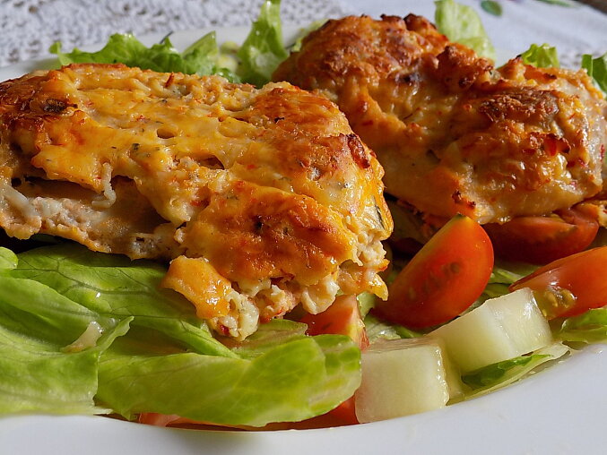 Chicken Cutlets in Niva (Czech Blue Cheese)
