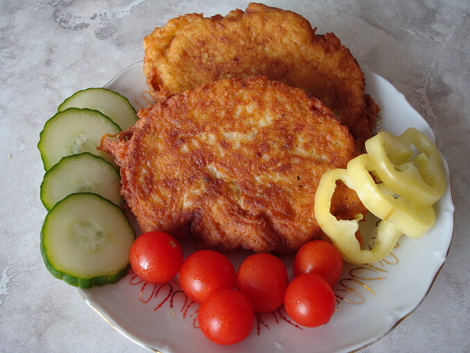 Chicken Cutlet Ondráš in Potato Batter