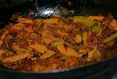 Chicken Strips with Vegetables