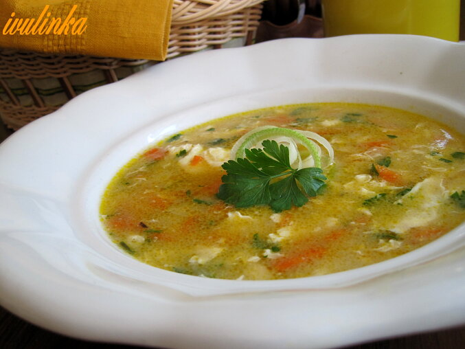 Carrot and Semolina Soup (Nursery School Style)