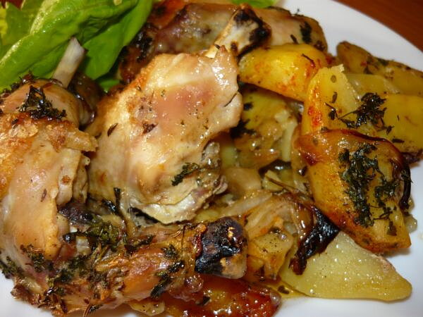 Roast Chicken with Potatoes
