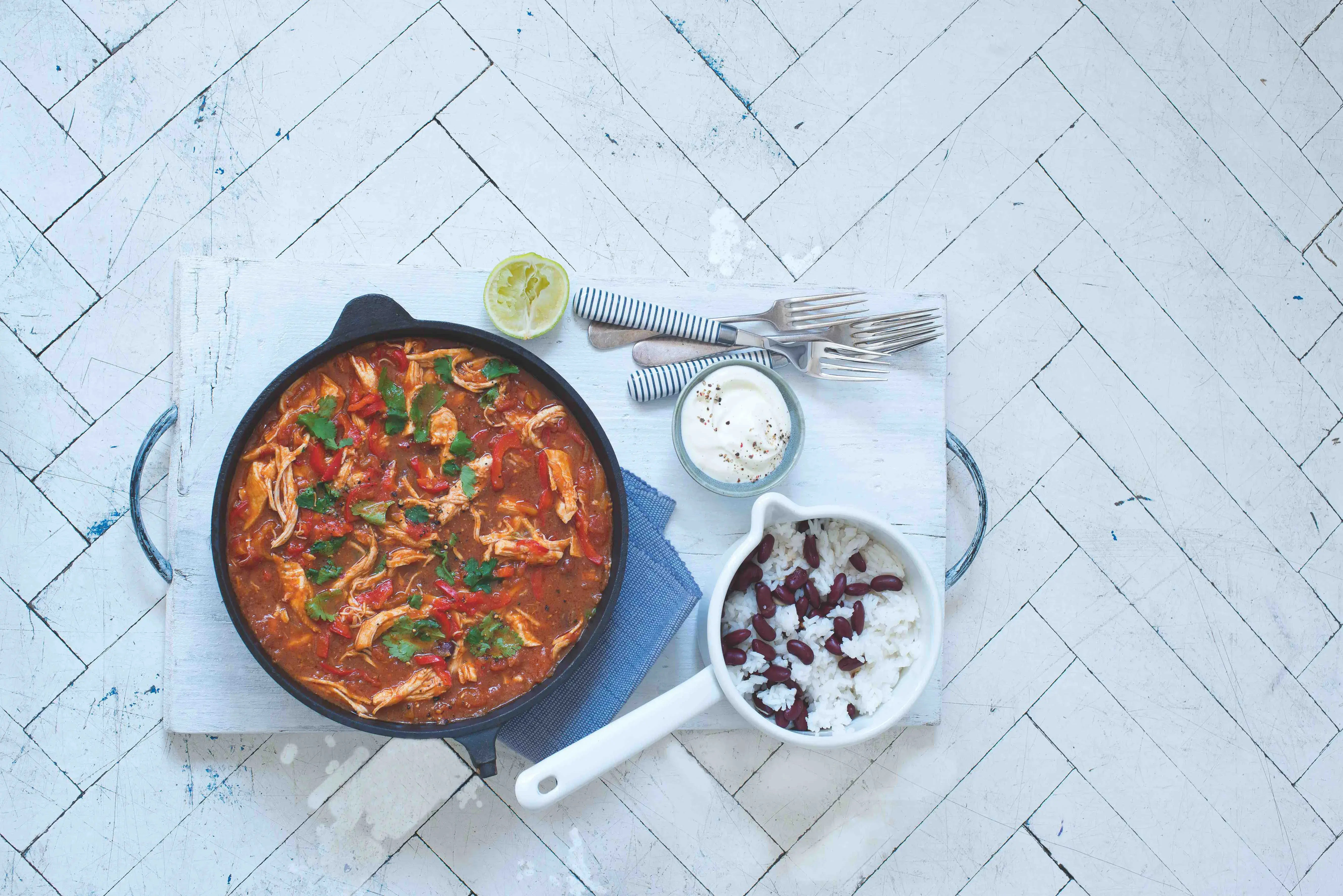 Mexican Chicken Pot with Rice and Beans