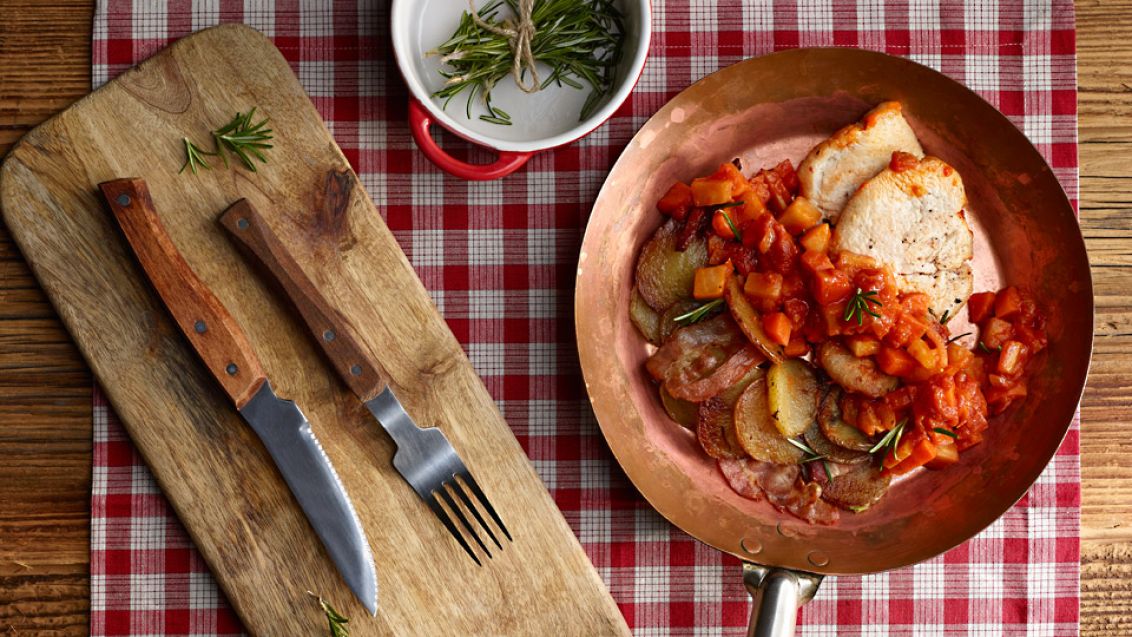 Roast Turkey Breast in Rosé Wine