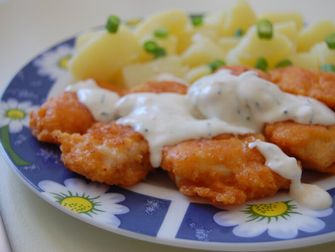 Chicken Strips in Cheese Batter