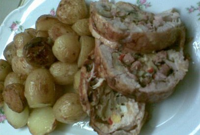 Chicken Roulade with Homemade Stuffing