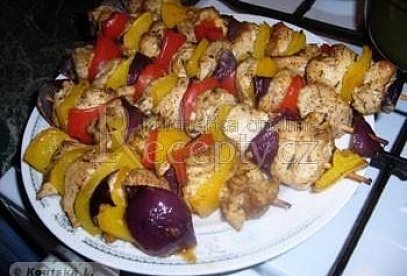 Three-Colour Chicken Skewers