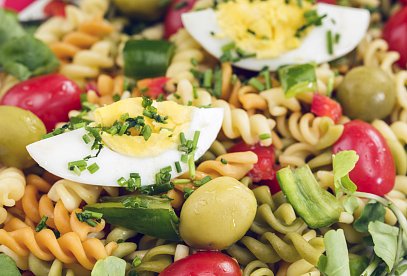 Delicious Pasta Salad with Egg