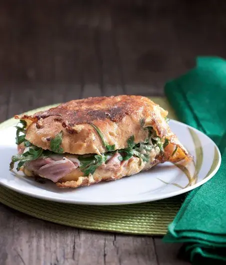French Toast Filled with Prosciutto and Mozzarella