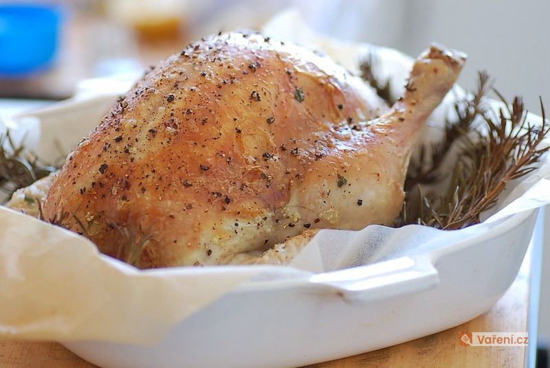 Chicken with Oat Stuffing and Fried Balls