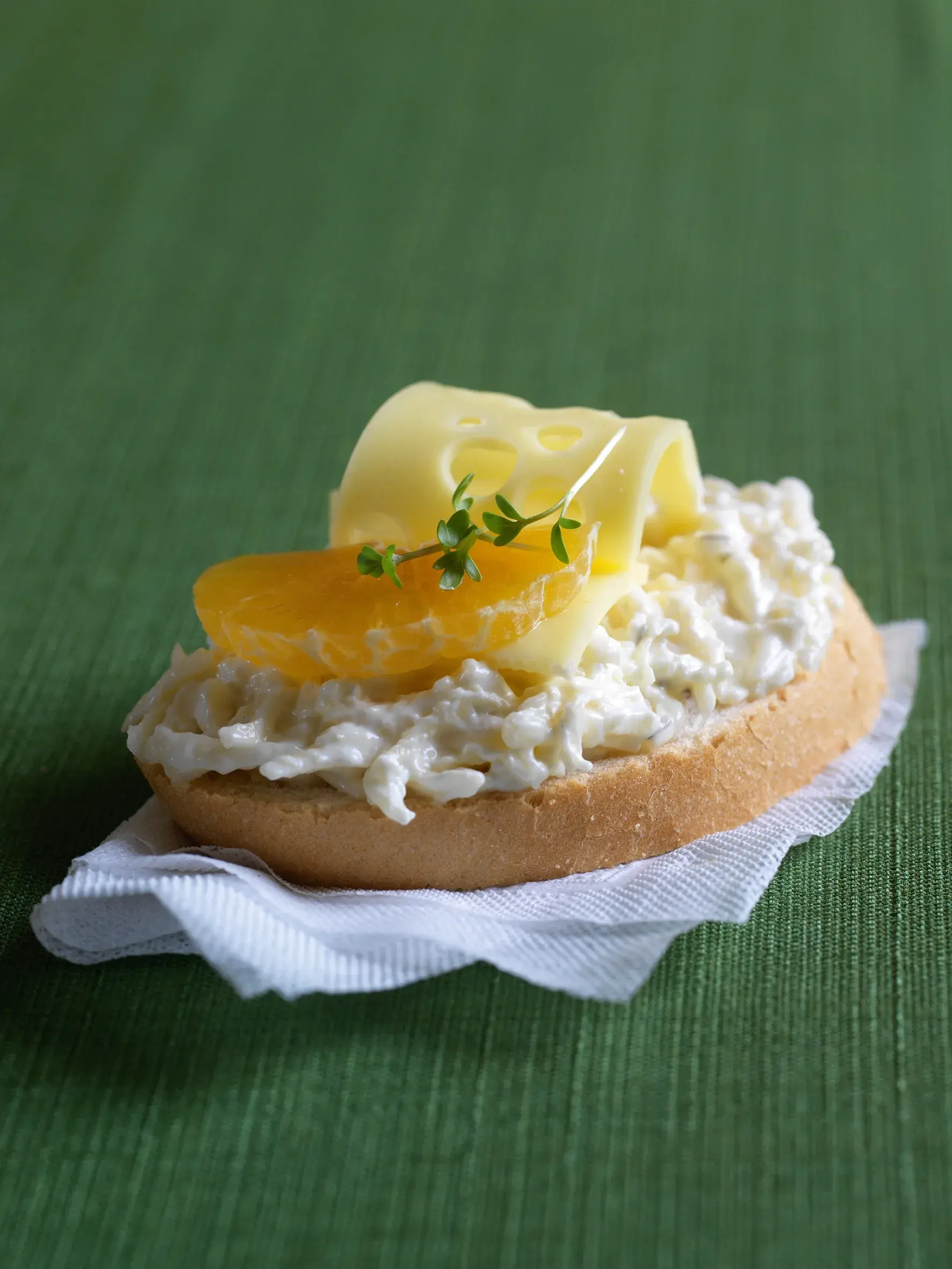 Czech Open-Faced Sandwiches with Cheese and Garlic Spread