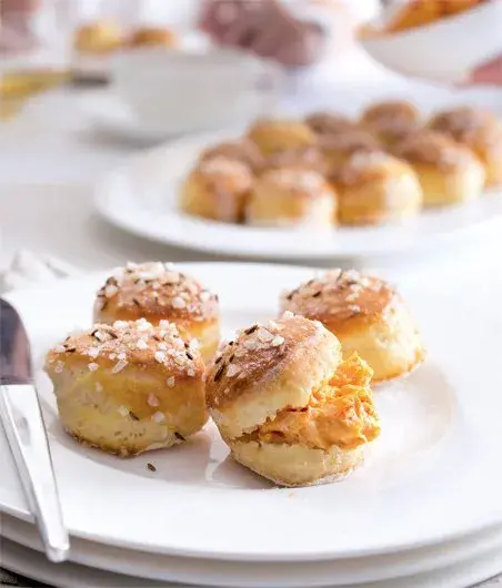 Savoury Potato Buns with Liptov Cheese Spread