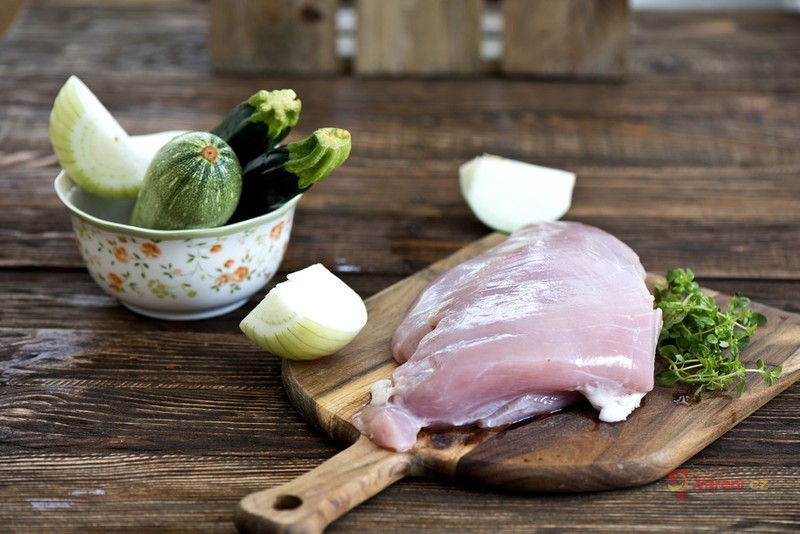 Turkey with Courgettes