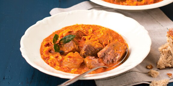 Szegedin Goulash with Sauerkraut