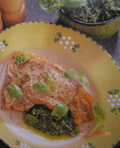 Veal Chop with Salsa Verde