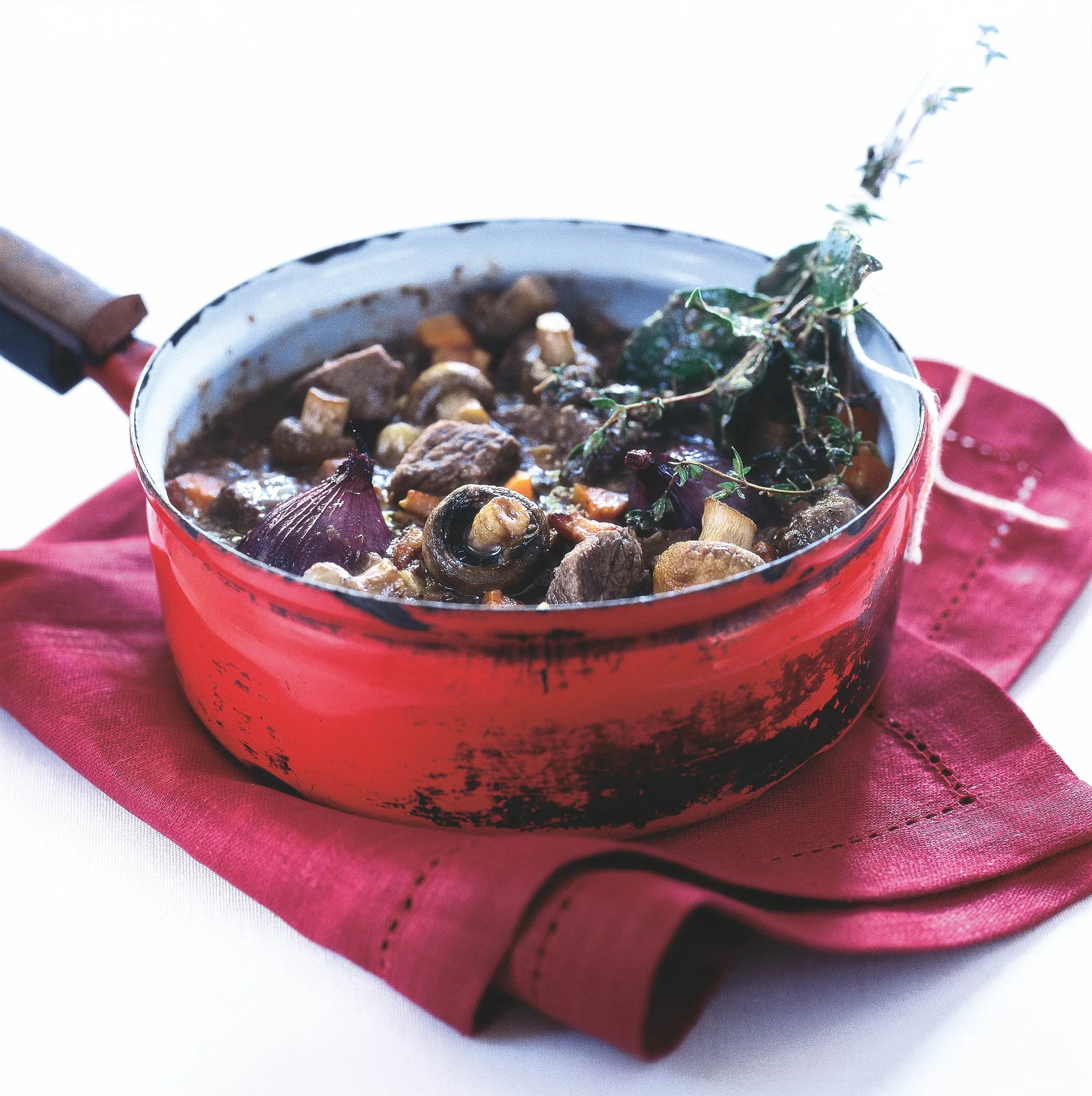Beef Bourguignon with Mushrooms