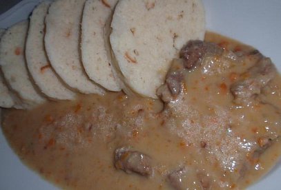 Halali (Czech Pork in Creamy Vegetable Sauce)