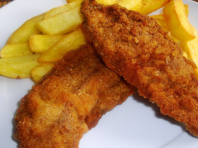 Fried Pork Liver in Breadcrumbs