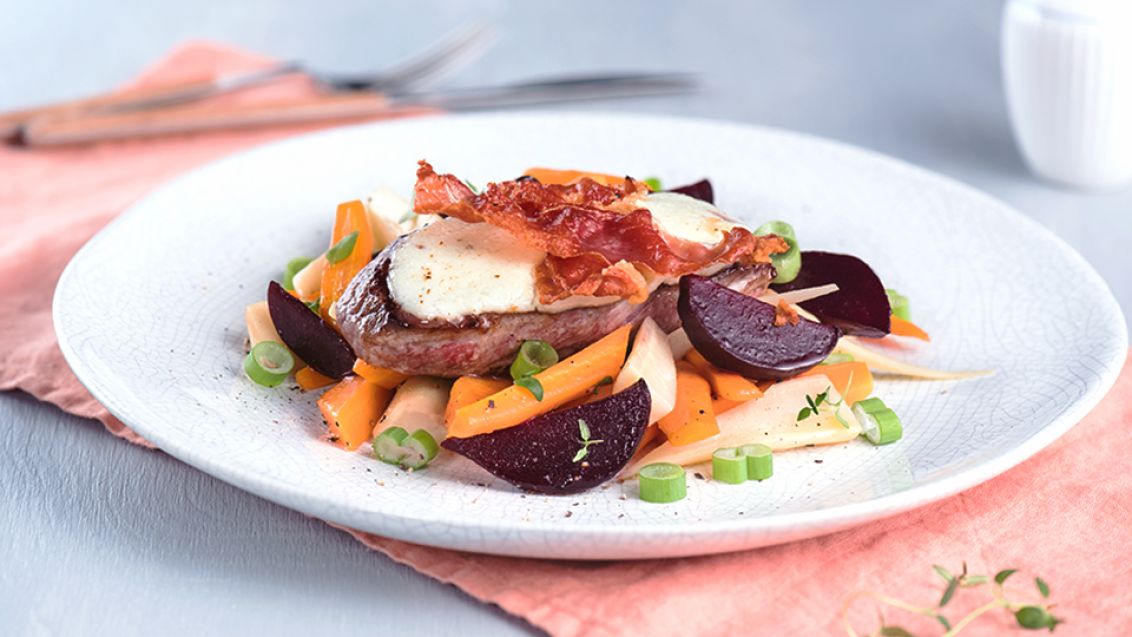 Veal Cutlets with Bryndza and Cured Ham