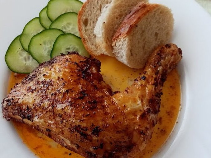 Šťavnatá kuřecí stehna z horkovzdušné fritézy